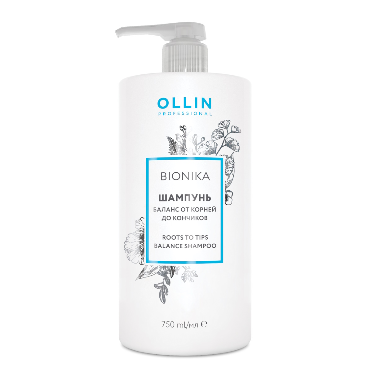 Шампунь Ollin Professional Баланс от корней до кончиков 750 мл ollin bionika roots to tips balance conditioner кондиционер баланс от корней до кончиков 200 мл