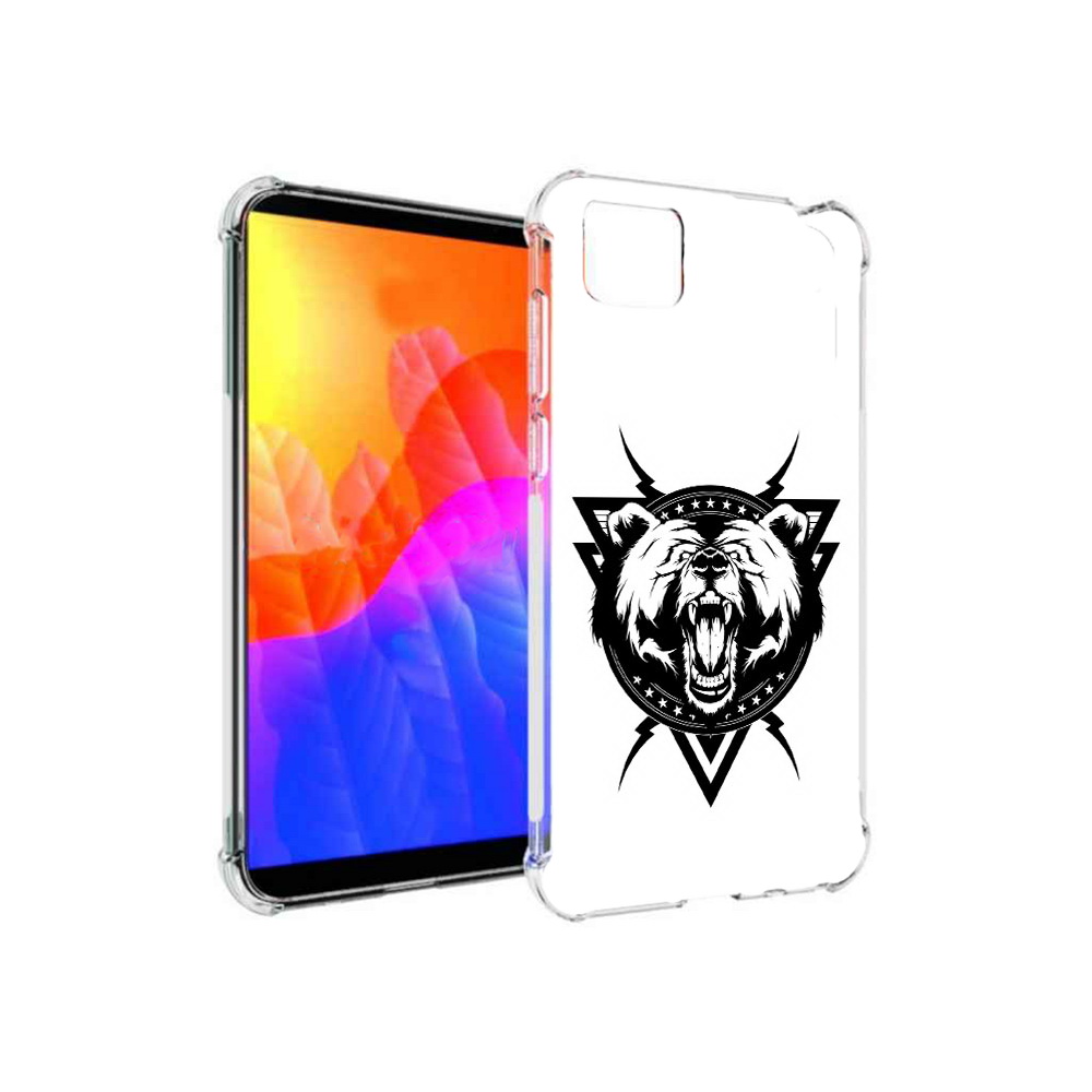 

Чехол MyPads медведь в треугольнике для Honor 9S, Прозрачный, Tocco