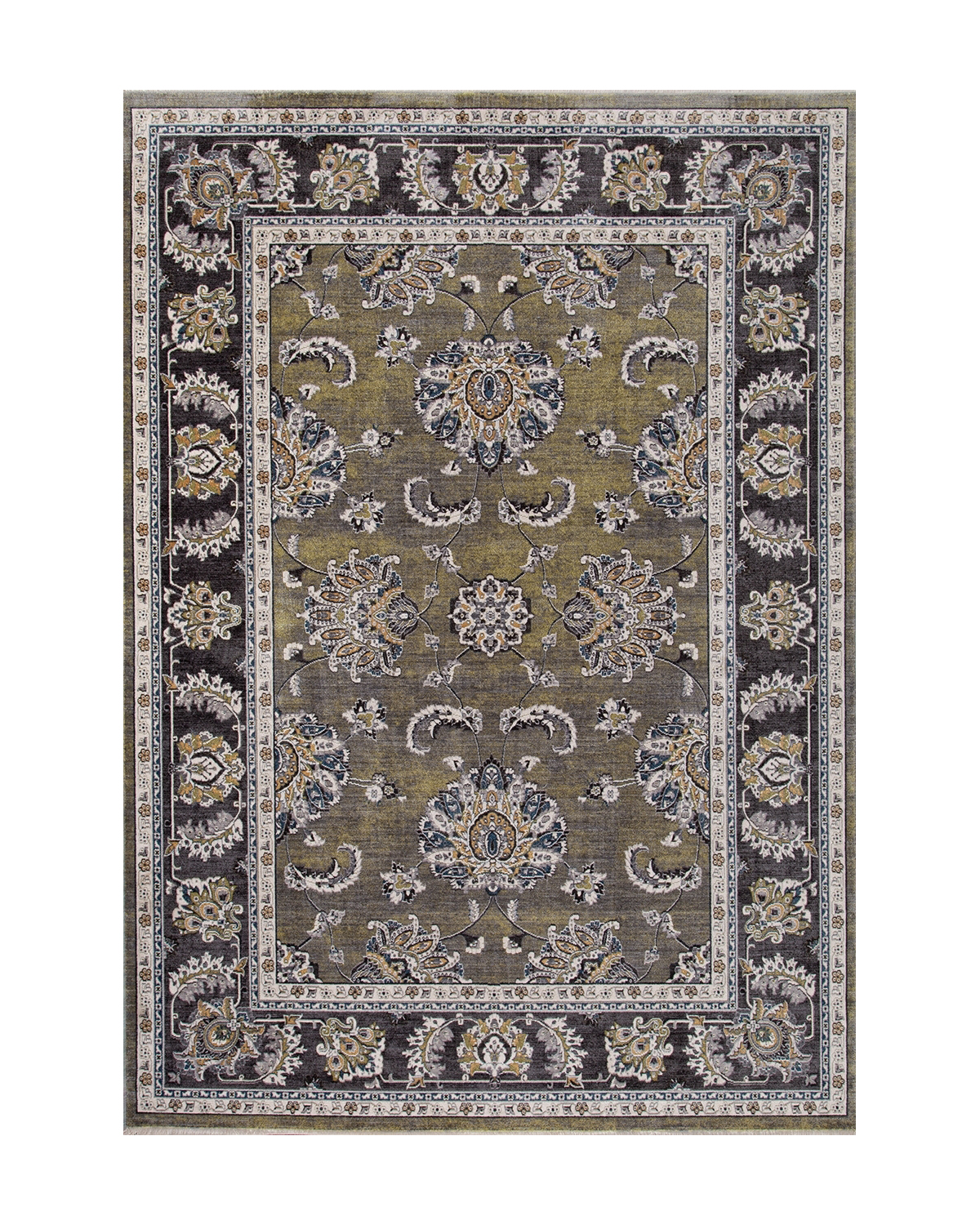

Ковёр Merinos Bosfor 160x240 прямоугольный зелёный/серый O0211