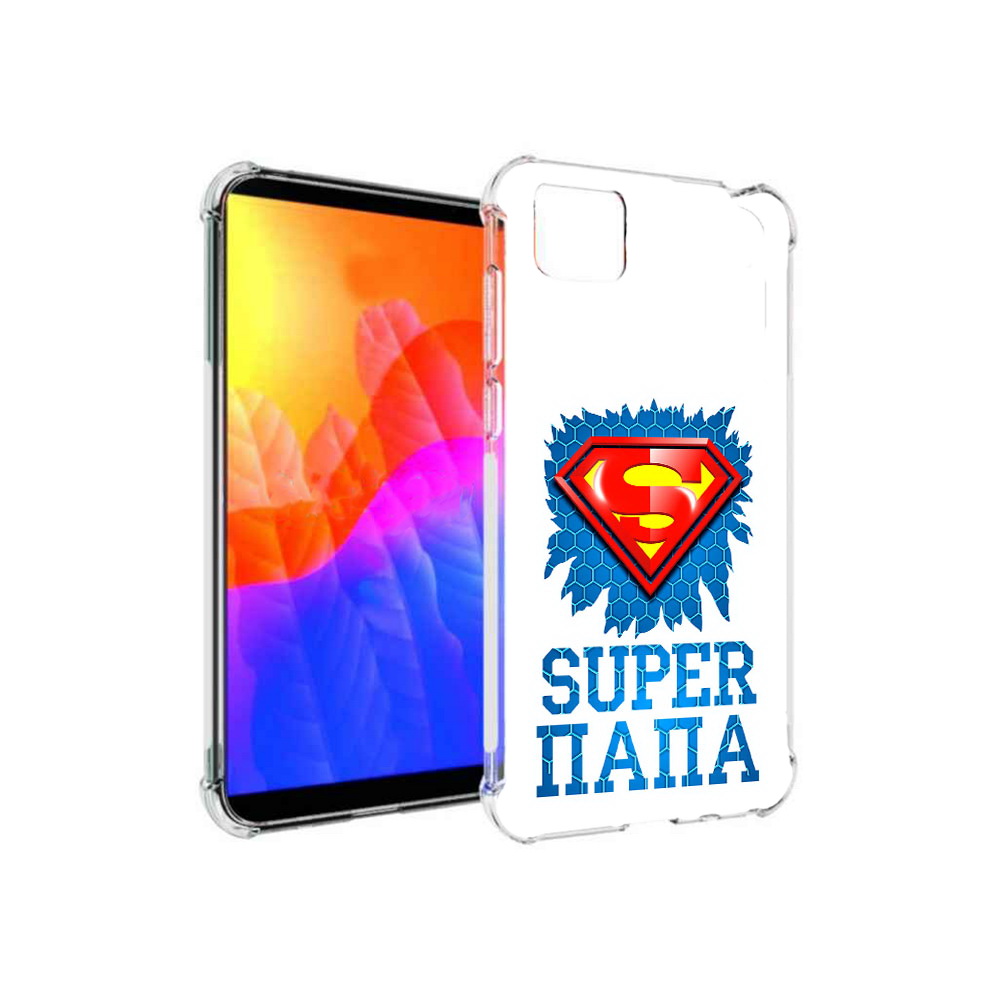 

Чехол MyPads Супер Папа для Honor 9S (DUA-LX9), Прозрачный, Tocco