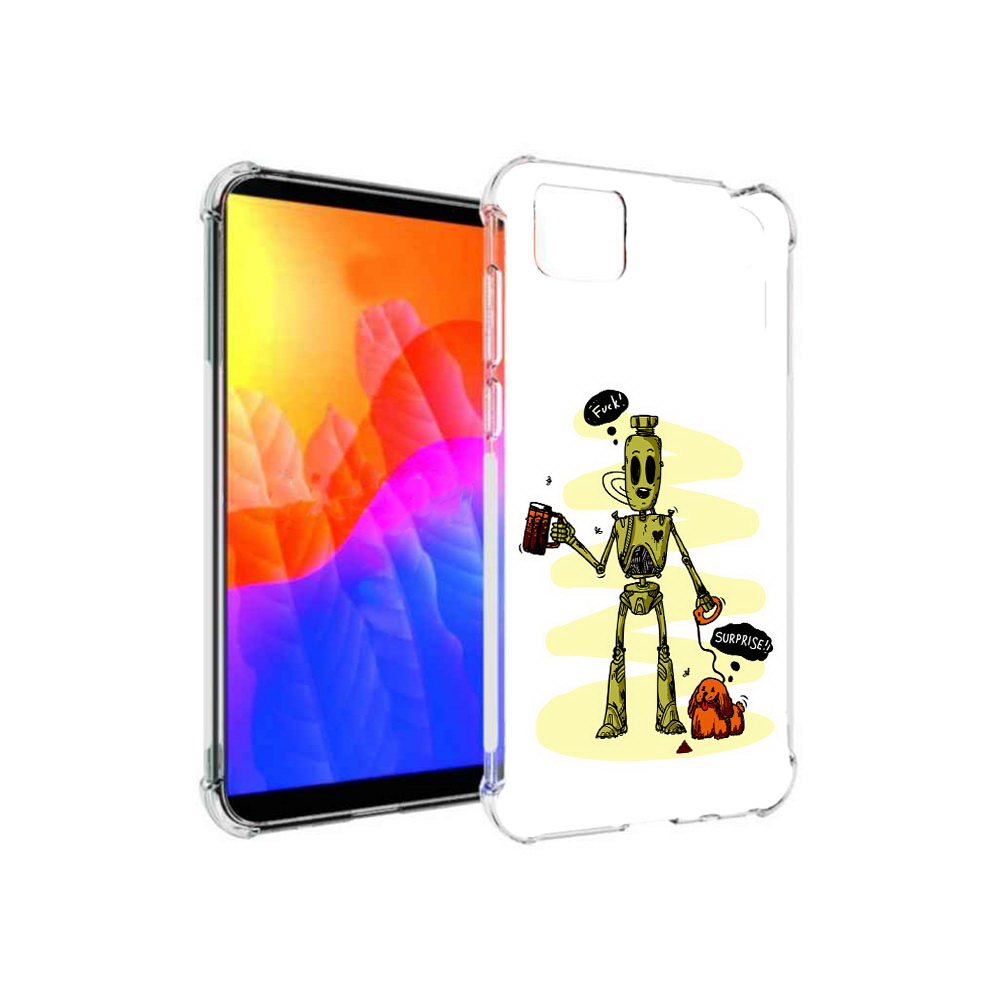 

Чехол MyPads прикольный робот для Honor 9S (DUA-LX9), Прозрачный, Tocco