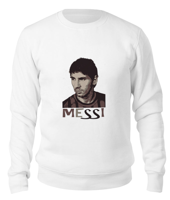 

Свитшот унисекс Printio Messi белый M, Messi