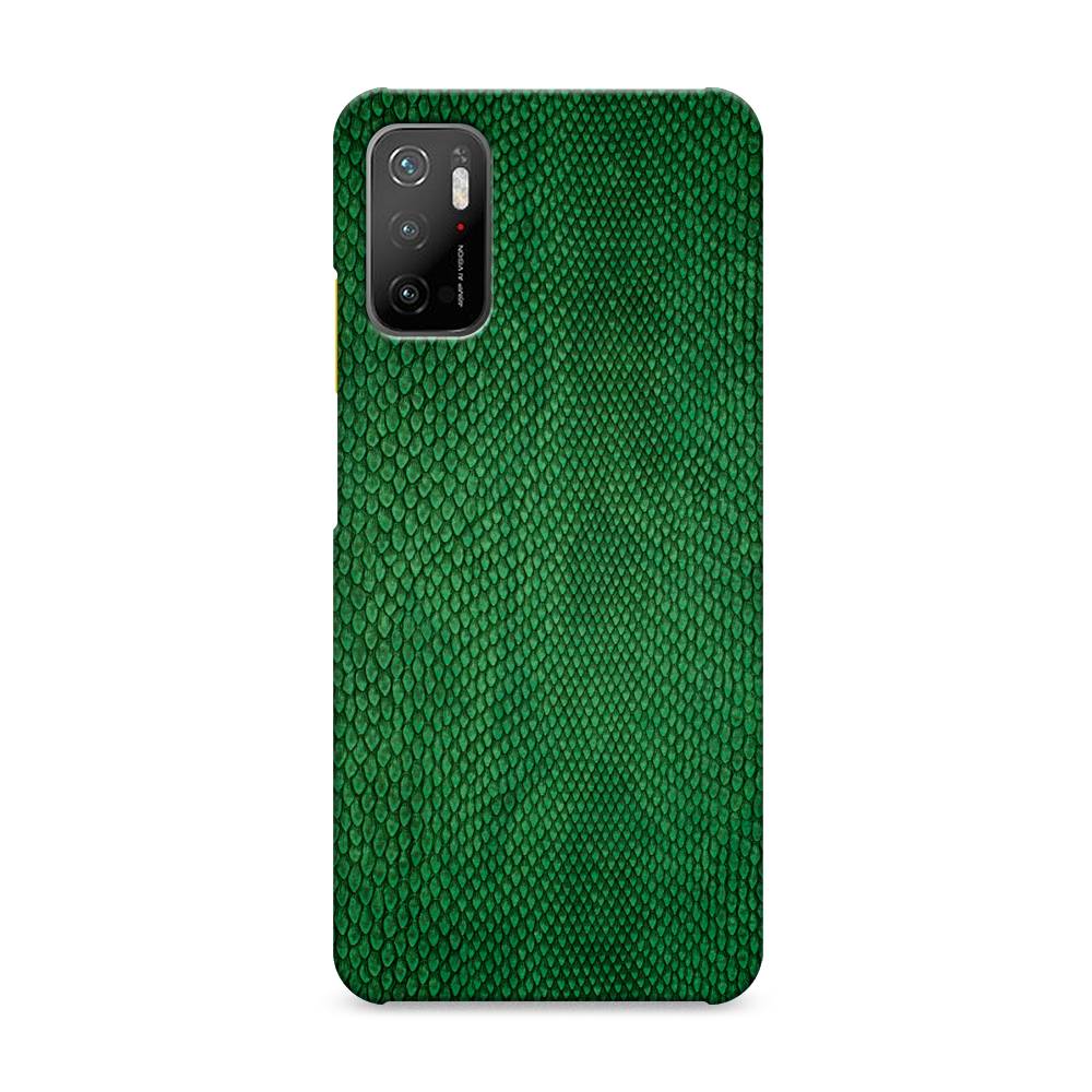 фото Пластиковый чехол "изумрудная змея" на xiaomi poco m3 pro awog