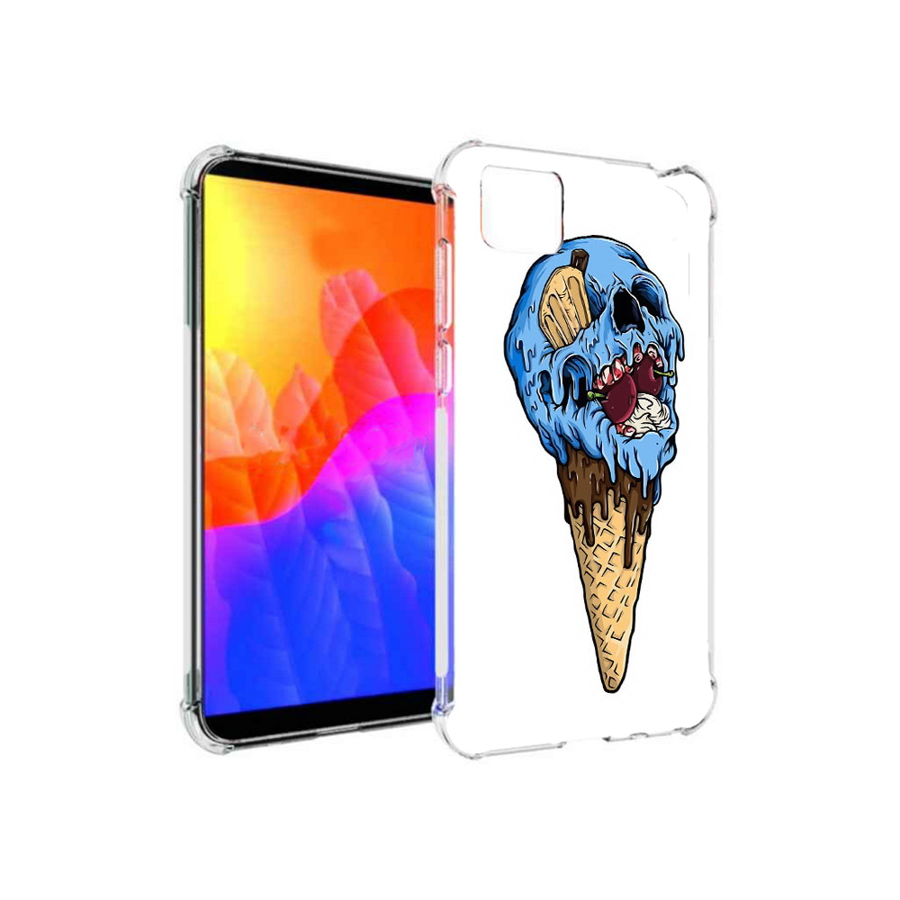 

Чехол MyPads мороженное череп для Honor 9S (DUA-LX9), Прозрачный, Tocco