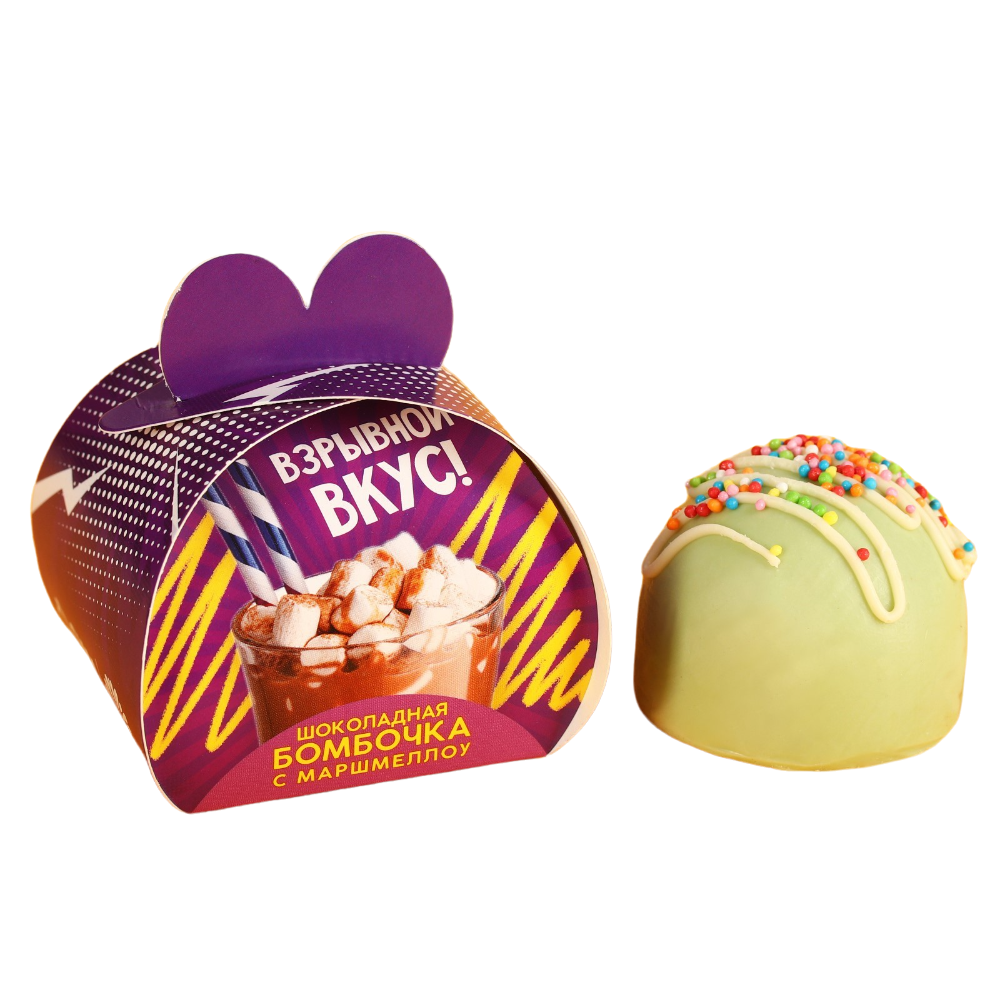 

Шоколадная бомбочка с маршмеллоу Взрывной вкус 35 г