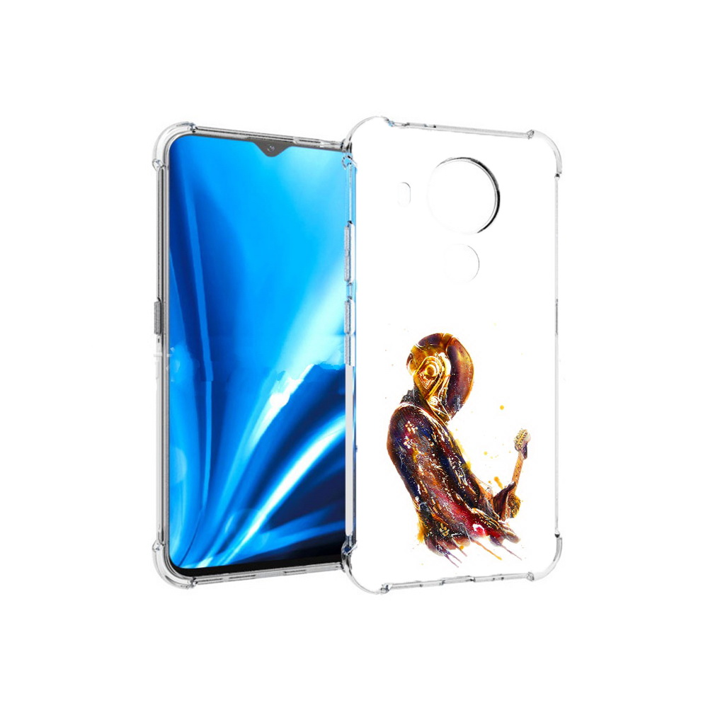 

Чехол MyPads Tocco для Nokia 5.4 космо-музыкант (PT156621.100.393), Прозрачный, Tocco