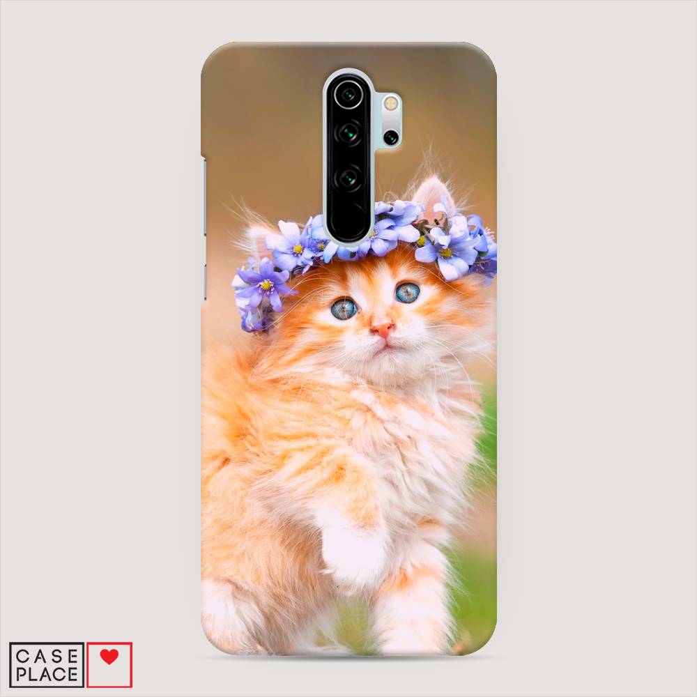 

Пластиковый чехол "Рыжий кот в венке" на Xiaomi Redmi Note 8 Pro, 36620-1
