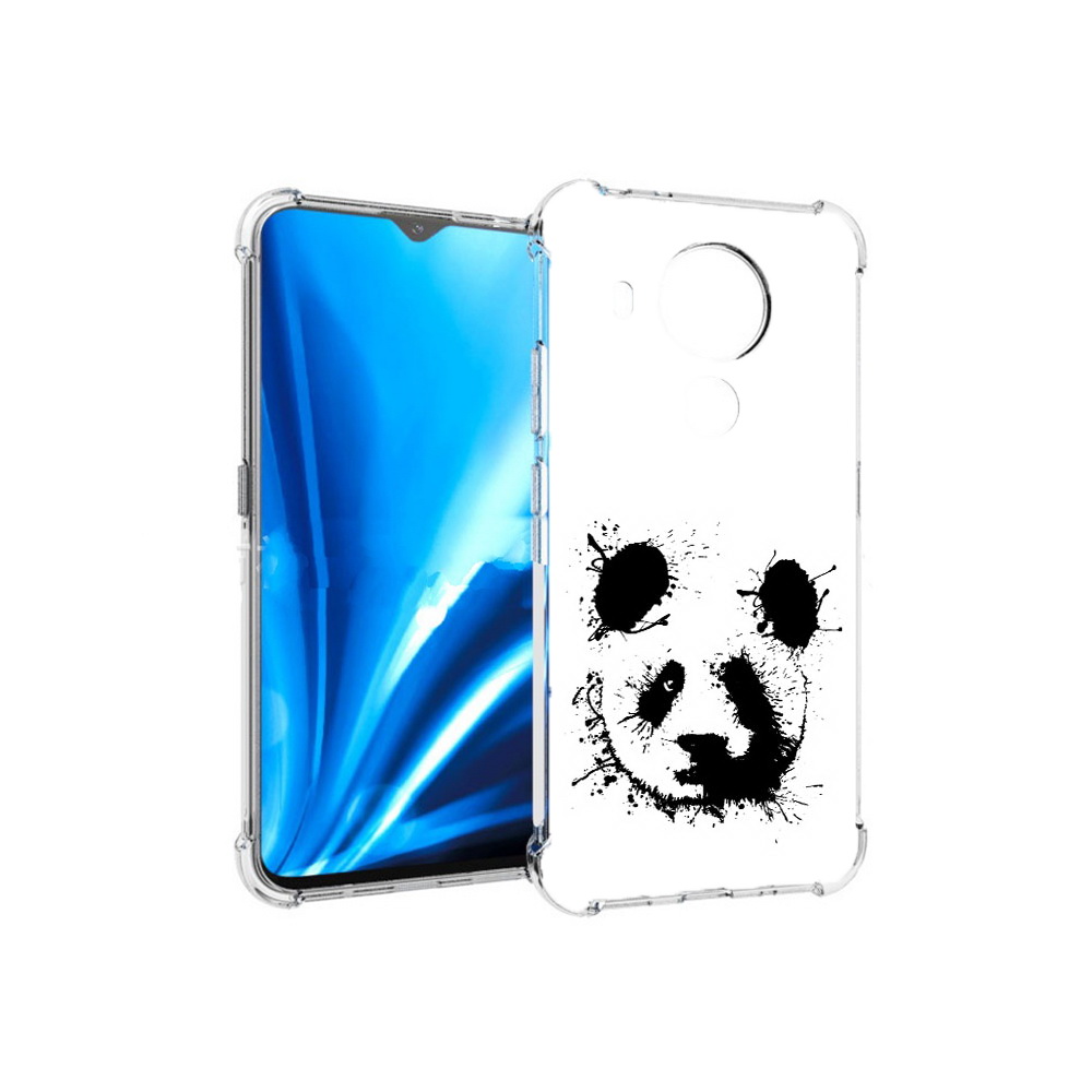 

Чехол MyPads Tocco для Nokia 5.4 клякса-панда (PT156621.100.389), Прозрачный, Tocco