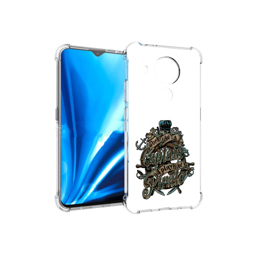 

Чехол MyPads Tocco для Nokia 5.4 капитан пиратов (PT156621.100.385), Прозрачный, Tocco