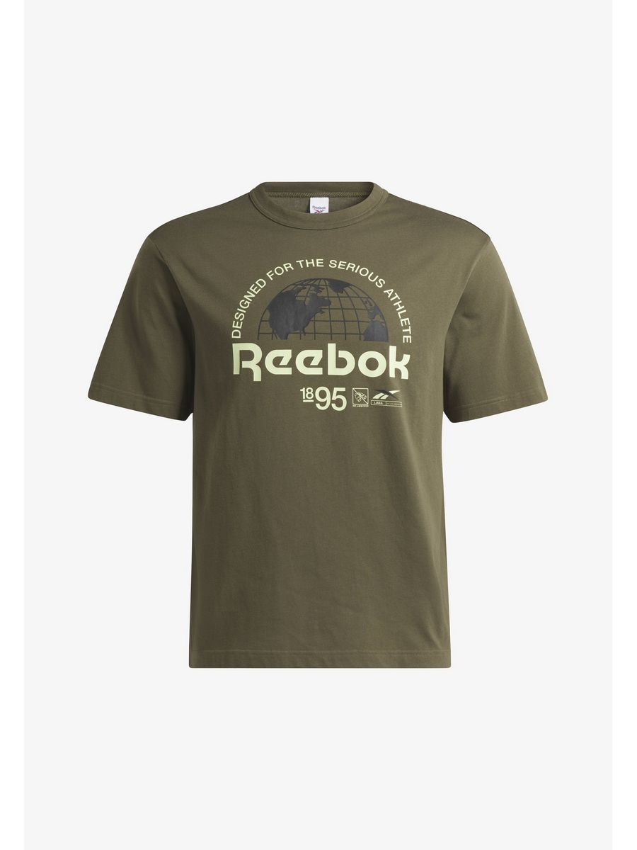 

Футболка унисекс Reebok RE522O00X зеленая M, Зеленый, RE522O00X