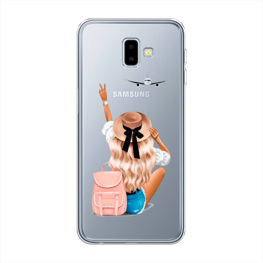 

Чехол Awog на Samsung Galaxy J6 + "Автостопом самолетом", Разноцветный, 26950-7