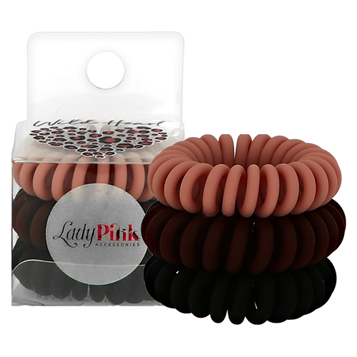

Набор резинок LADY PINK Basic Slinky box 3 шт коричневый, черный, SLINKY