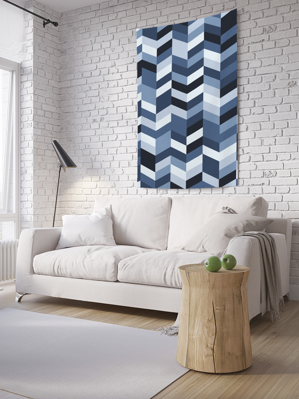 

Вертикальное фотопанно на стену JoyArty Геометрические галочки 150x200 см, Геометрические галочки