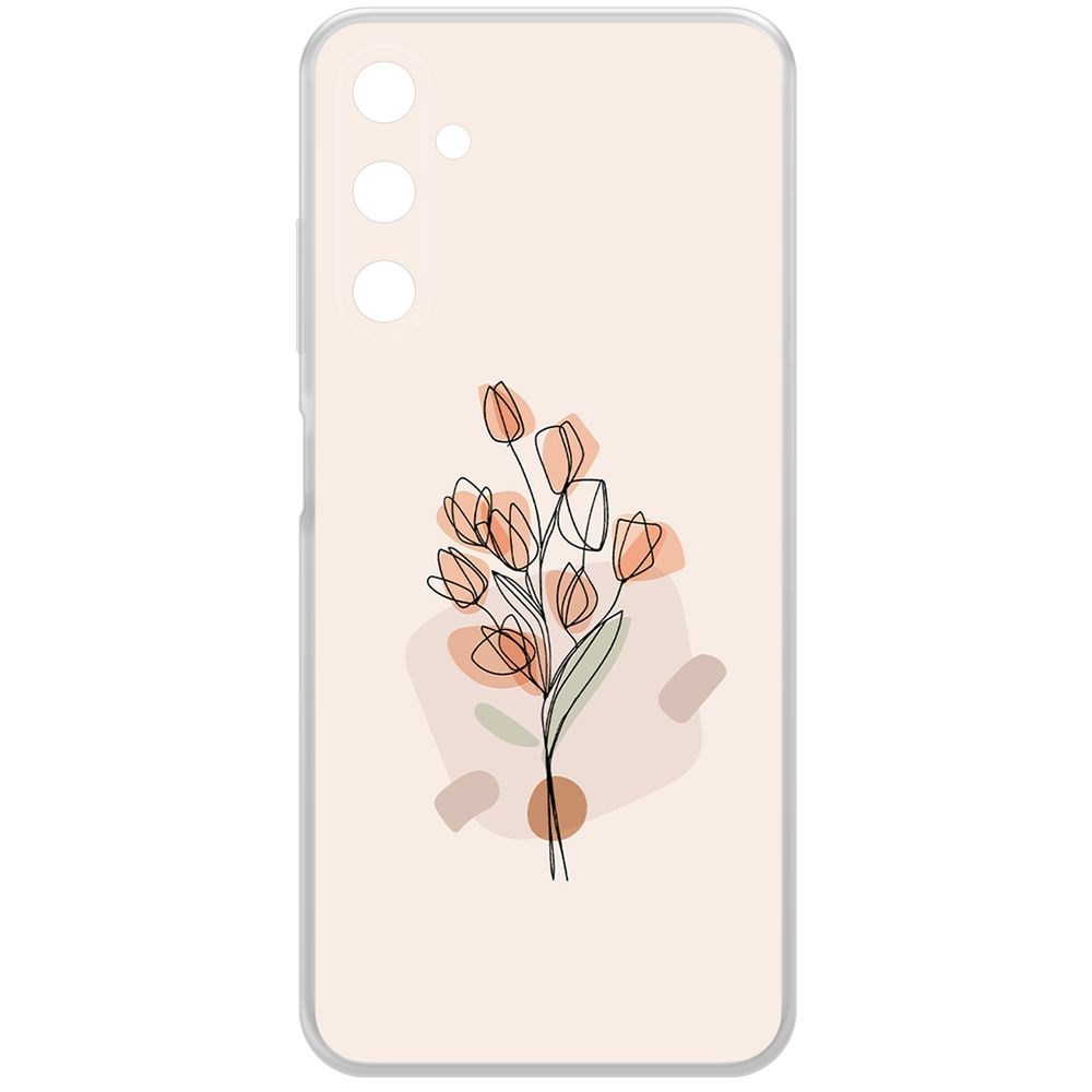 Чехол-накладка Krutoff Clear Case Букет тюльпанов для Samsung Galaxy A05s