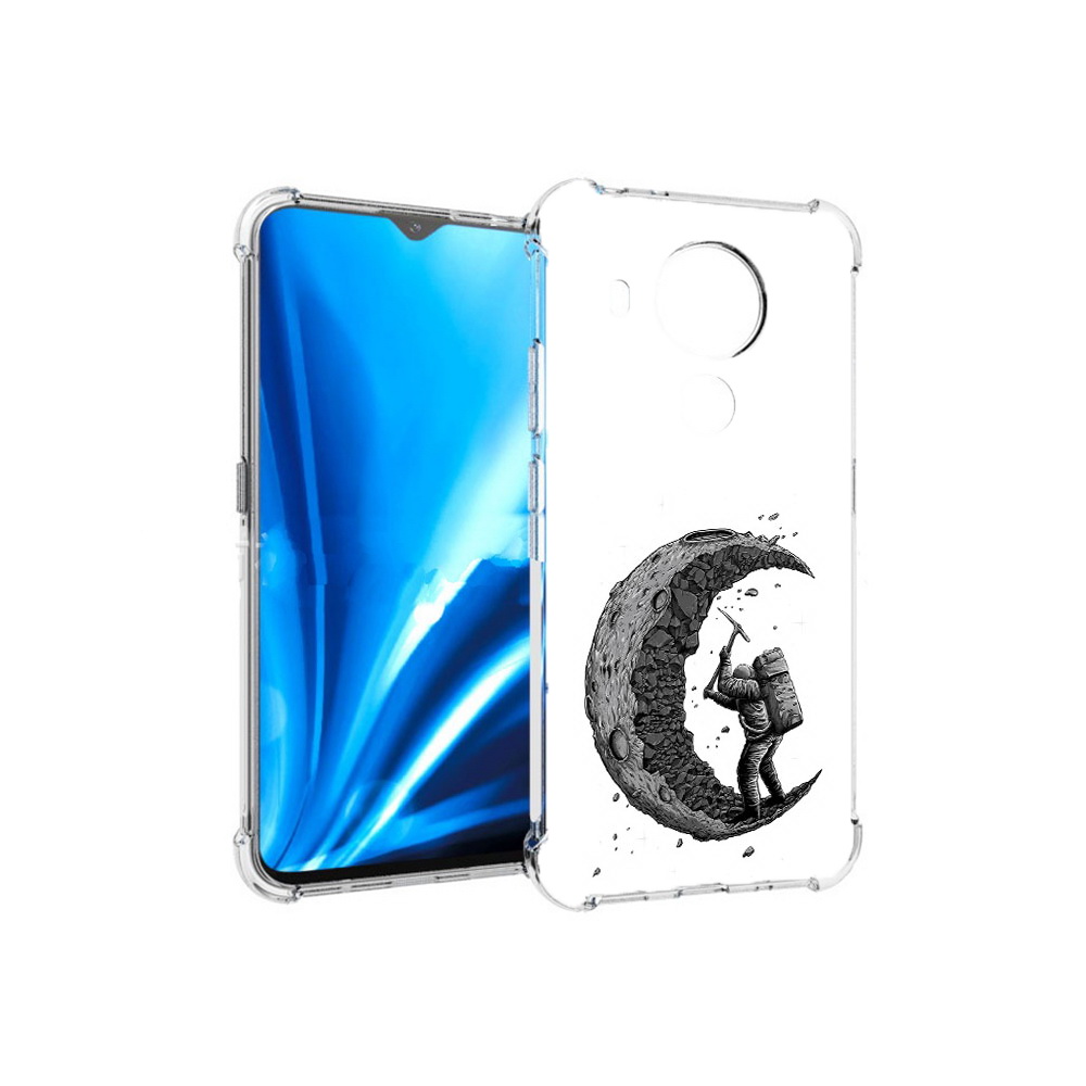 

Чехол MyPads Tocco для Nokia 5.4 камненная луна (PT156621.100.384), Прозрачный, Tocco