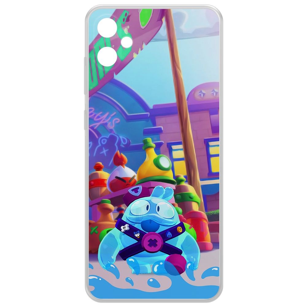 

Чехол-накладка Krutoff Clear Case Brawl Stars-Скуик для Samsung Galaxy A05, Прозрачный
