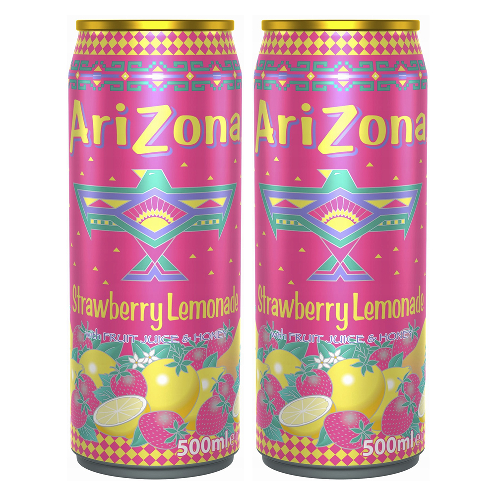 

Напиток AriZona Strawberry Lemonade Fruit & Honey 2 шт по 500 мл