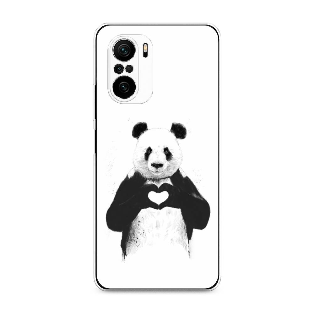 

Чехол Awog на Poco F3/Redmi K40/Mi 11i "Панда love", Разноцветный, 312650-10