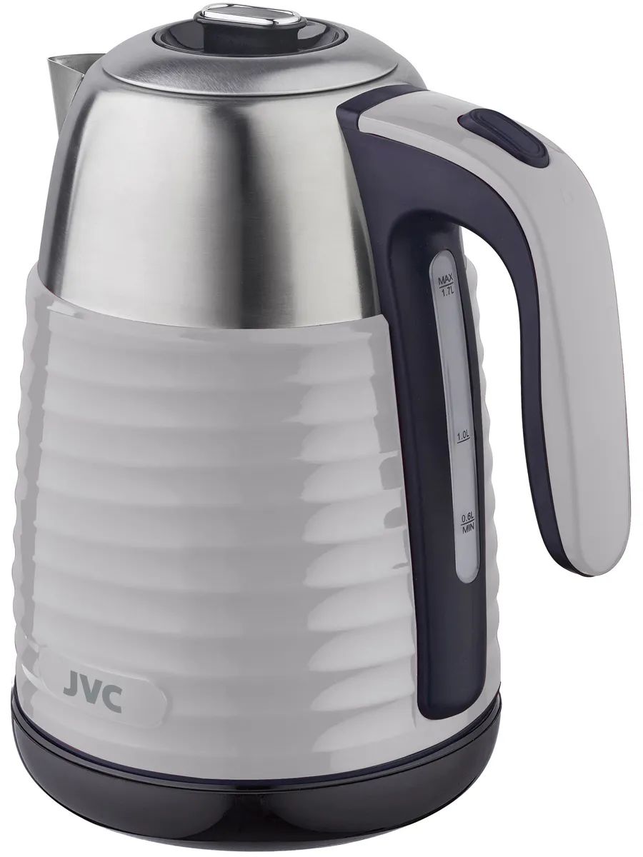 Чайник электрический JVC JK-KE1725 1.7 л серый стакан с двойными стенками сияй в новом году 350 мл