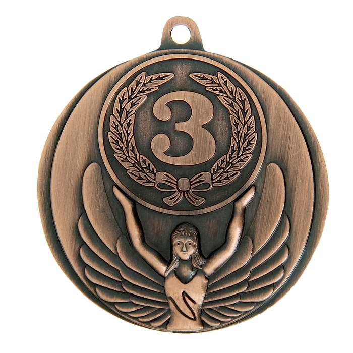 

Медаль призовая, 3 место, бронза, d=4,5 см, Золотистый