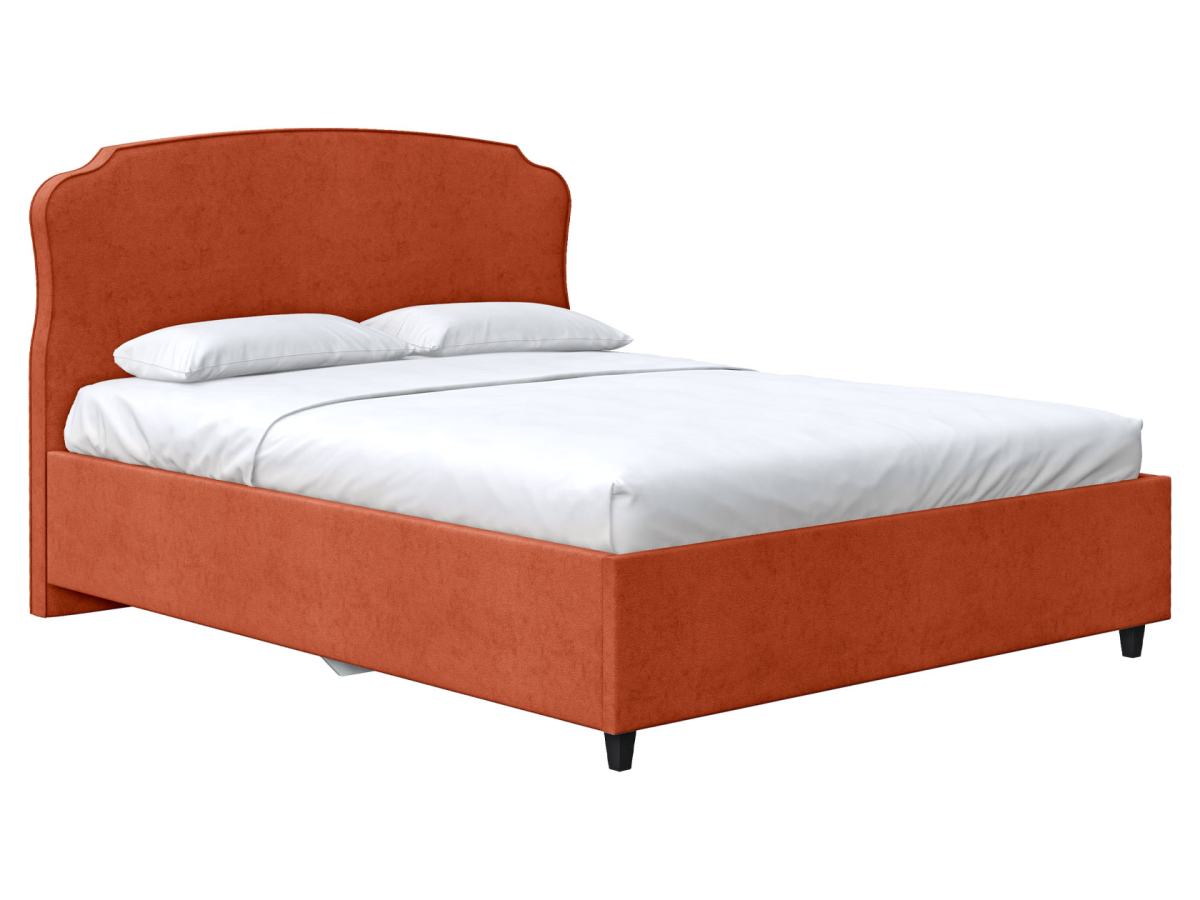 Кровать Первый Мебельный Калипсо Терракотовый велюр 160х200 см с подъемным механизмом 37200₽