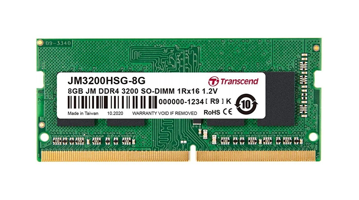 Оперативная память Transcend 8Gb DDR4 3200MHz SO-DIMM (JM3200HSG-8G)