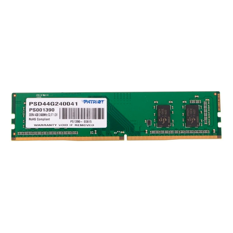 

Оперативная память PATRIOT (PSD44G240041), DDR4 1x4Gb, 2400MHz