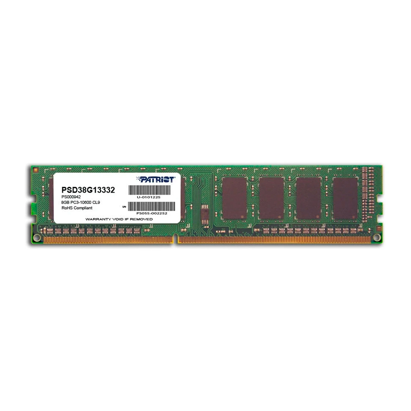 

Оперативная память Patriot 8Gb DDR-III 1333MHz (PSD38G13332)