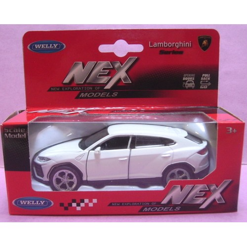 Машинка Welly Lamborghini Urus 1:34-39 белый 43775