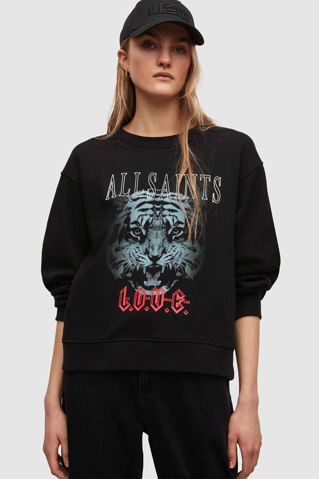 

Свитшот женский Allsaints WG149V черный S, WG149V