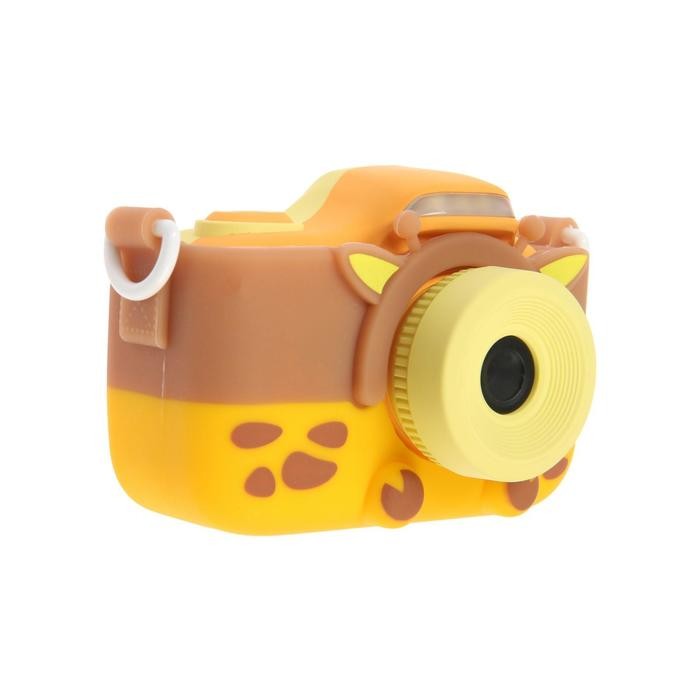 фото Детский фотоаппарат со вспышкой и селфи камерой жираф pop it