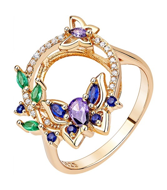 

Кольцо из серебра р. , Kari Jewelry 231248, ситалл/фианит, 231248