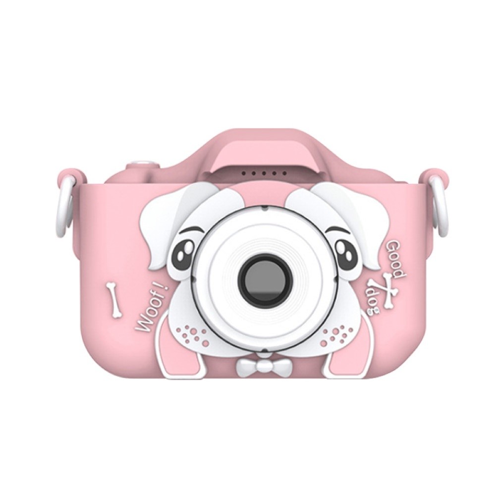 Детский цифровой фотоаппарат Children's Fun Camera Бульдог (Цвет: Розовый )