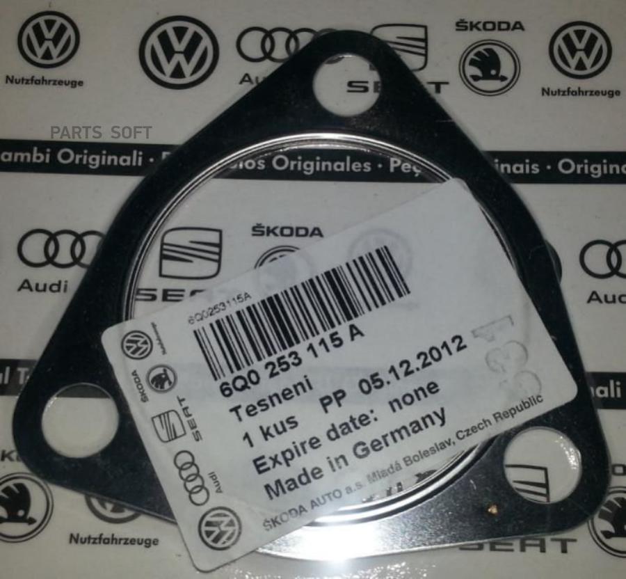 

Прокладка Пр/Трубы Vag 6q0253115a Seat Cordoba/Ibiza/Skoda Fabia/Vw Polo 1.2i 01-07 VAG ар
