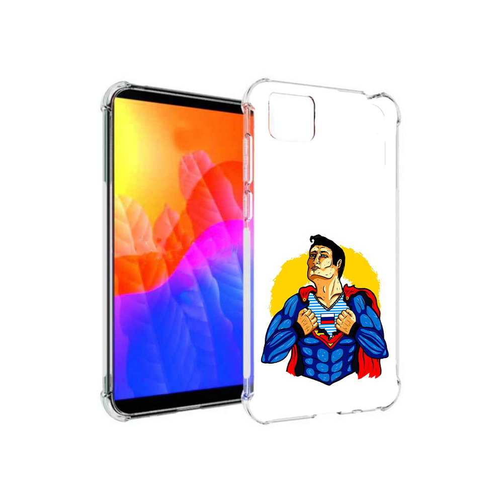 

Чехол MyPads русский супермен для Honor 9S (DUA-LX9), Прозрачный, Tocco