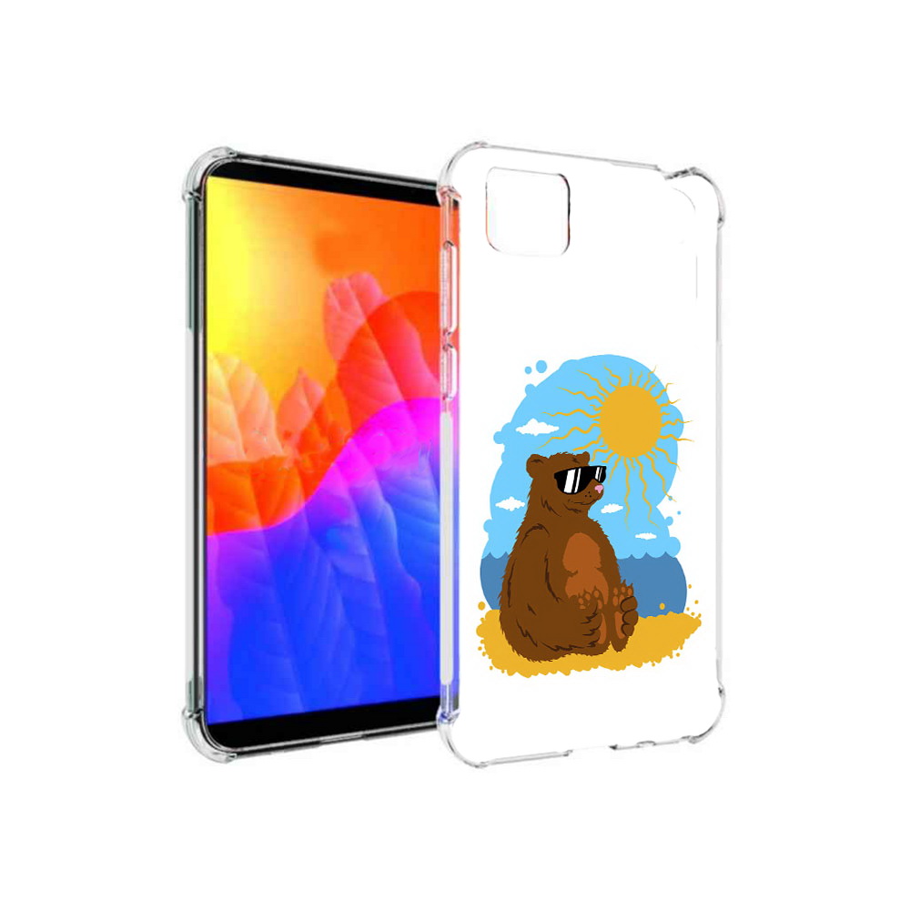 

Чехол MyPads медведь на чиле для Honor 9S (DUA-LX9), Прозрачный, Tocco