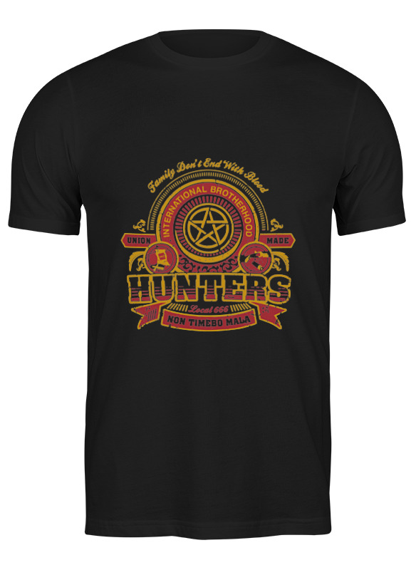 

Футболка мужская Printio Hunters черная 3XL, Черный, Hunters