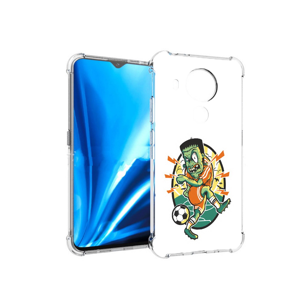 

Чехол MyPads Tocco для Nokia 5.4 зомби футболист (PT156621.100.368), Прозрачный, Tocco