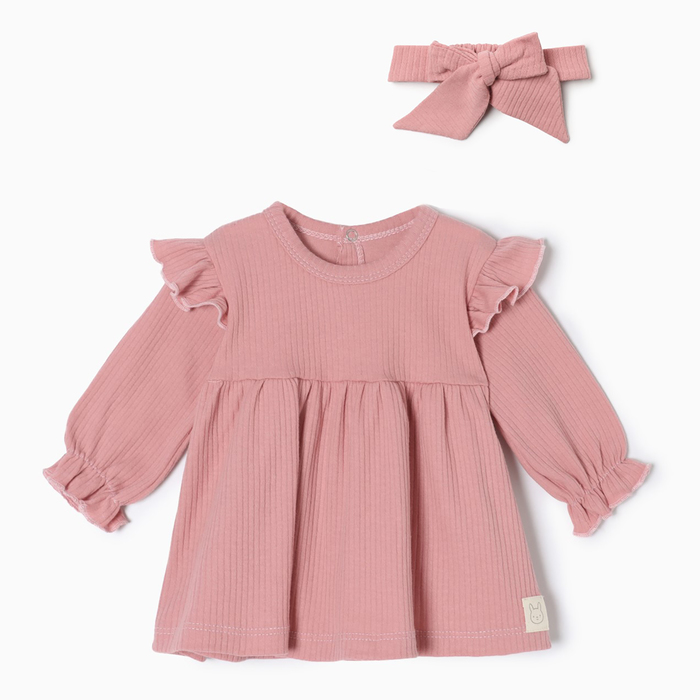

Платье детское Крошка Я BASIC LINE, розовый, 86, BASIC LINE