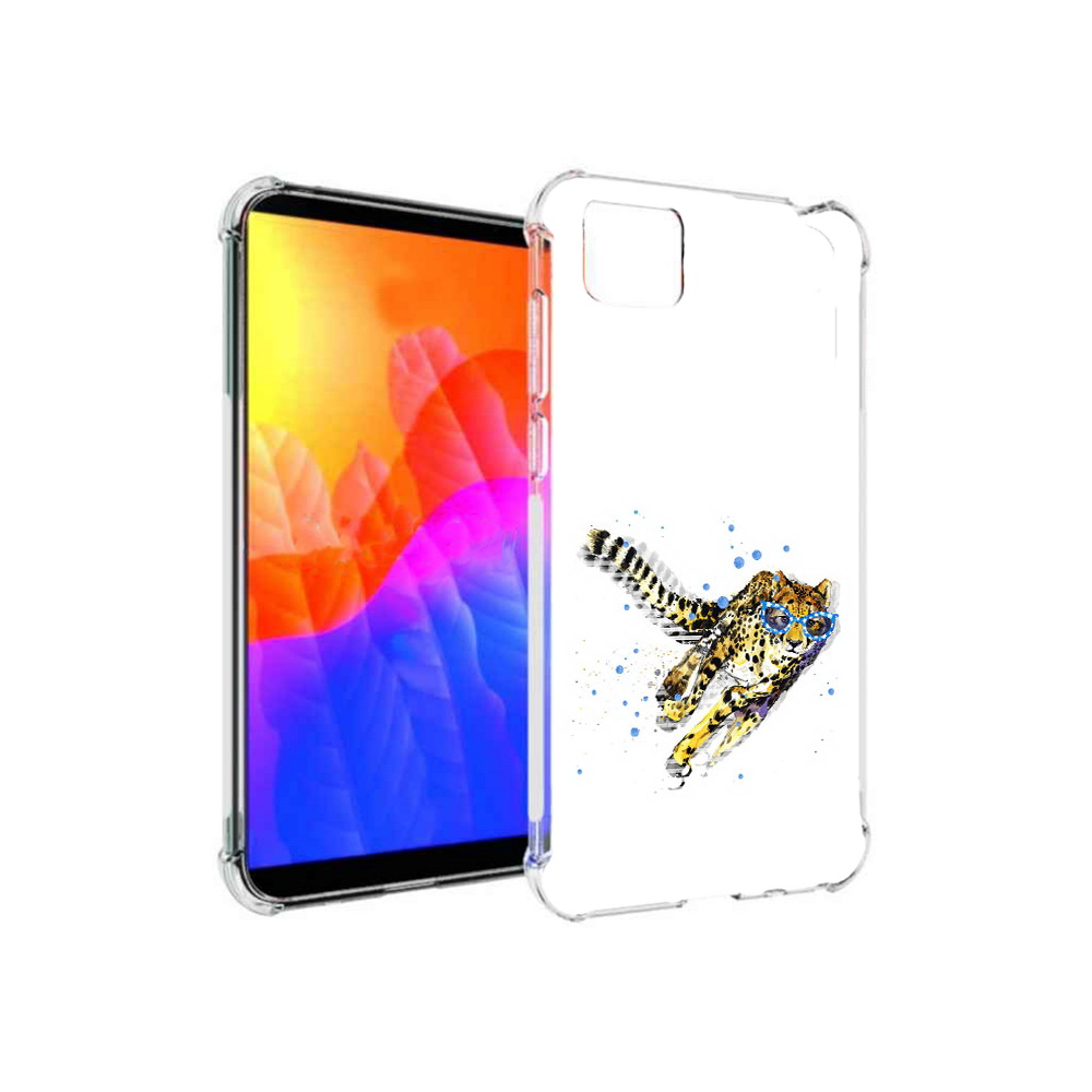 

Чехол MyPads гепард в очках для Honor 9S (DUA-LX9), Прозрачный, Tocco