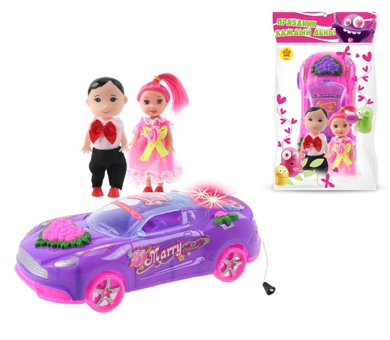 

Игровой набор S+S Toys Куклы с машинкой 200351097
