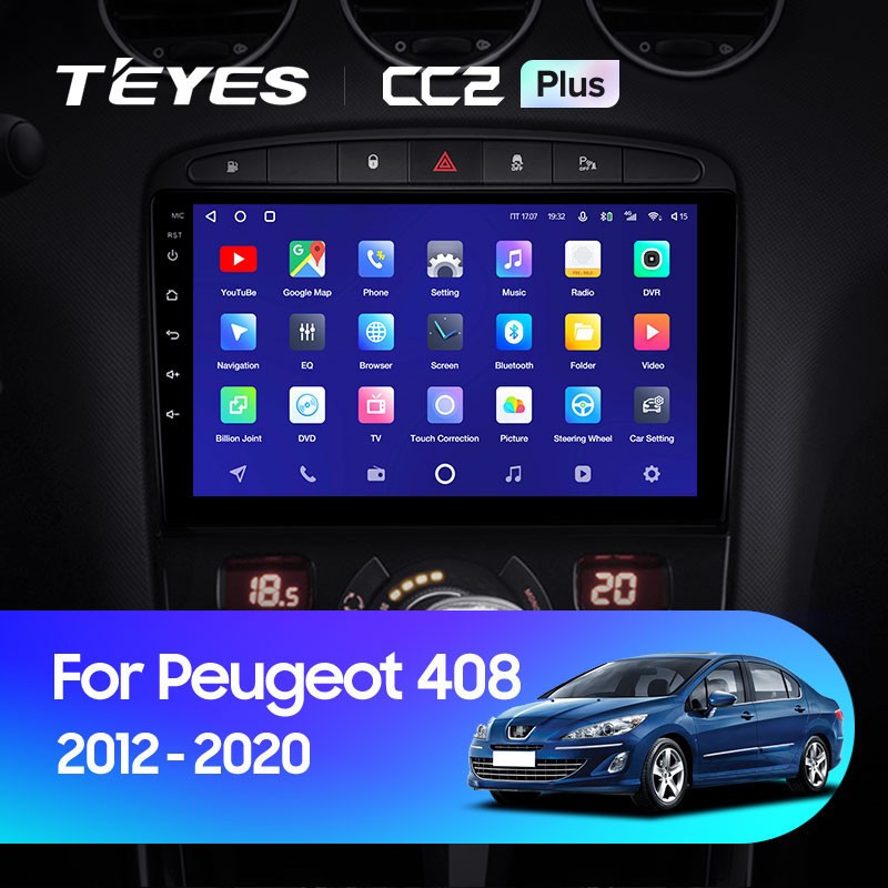 Штатная магнитола Teyes CC2 Plus 6128 Peugeot 408 1 T7 2012-2020 4000000₽