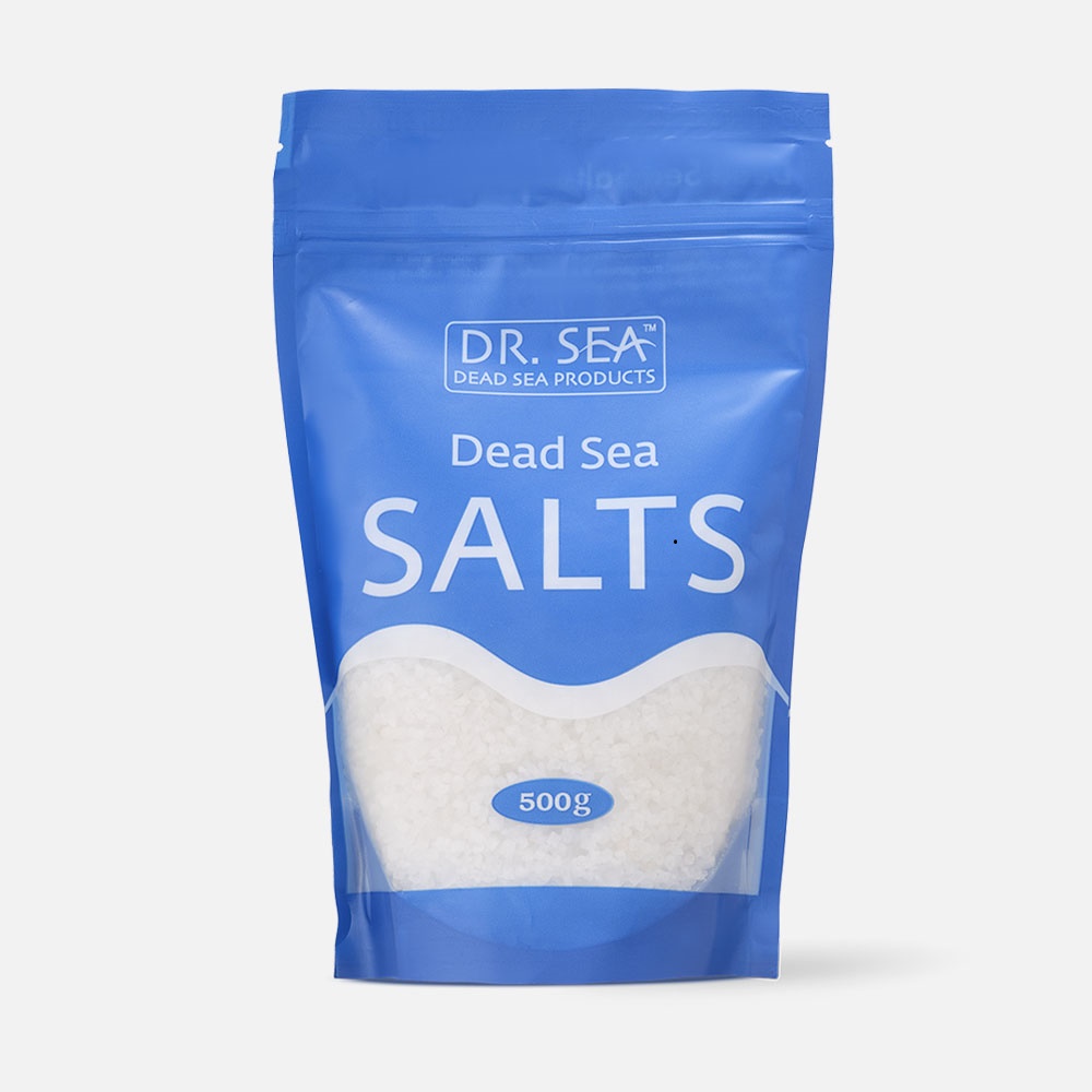 

Соль для ванн DR. SEA Dead Sea Salts 500 г, Белый