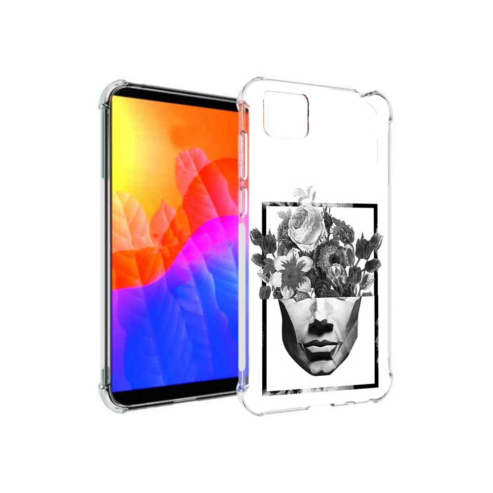 

Чехол MyPads черно белая ваза в абстракции для Honor 9S, Прозрачный, Tocco