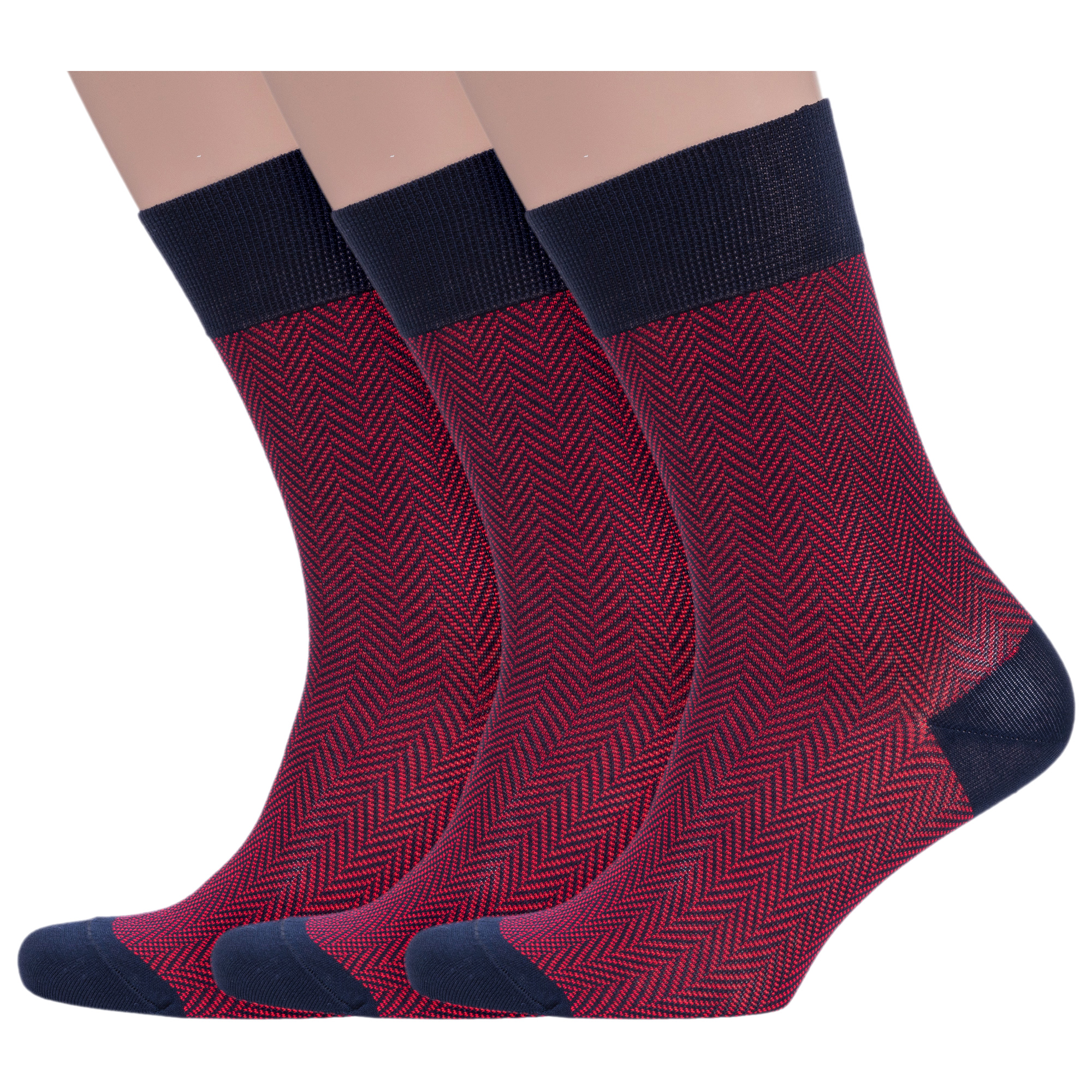 Комплект носков мужских Sergio di Calze 3-16SC1 красных 29
