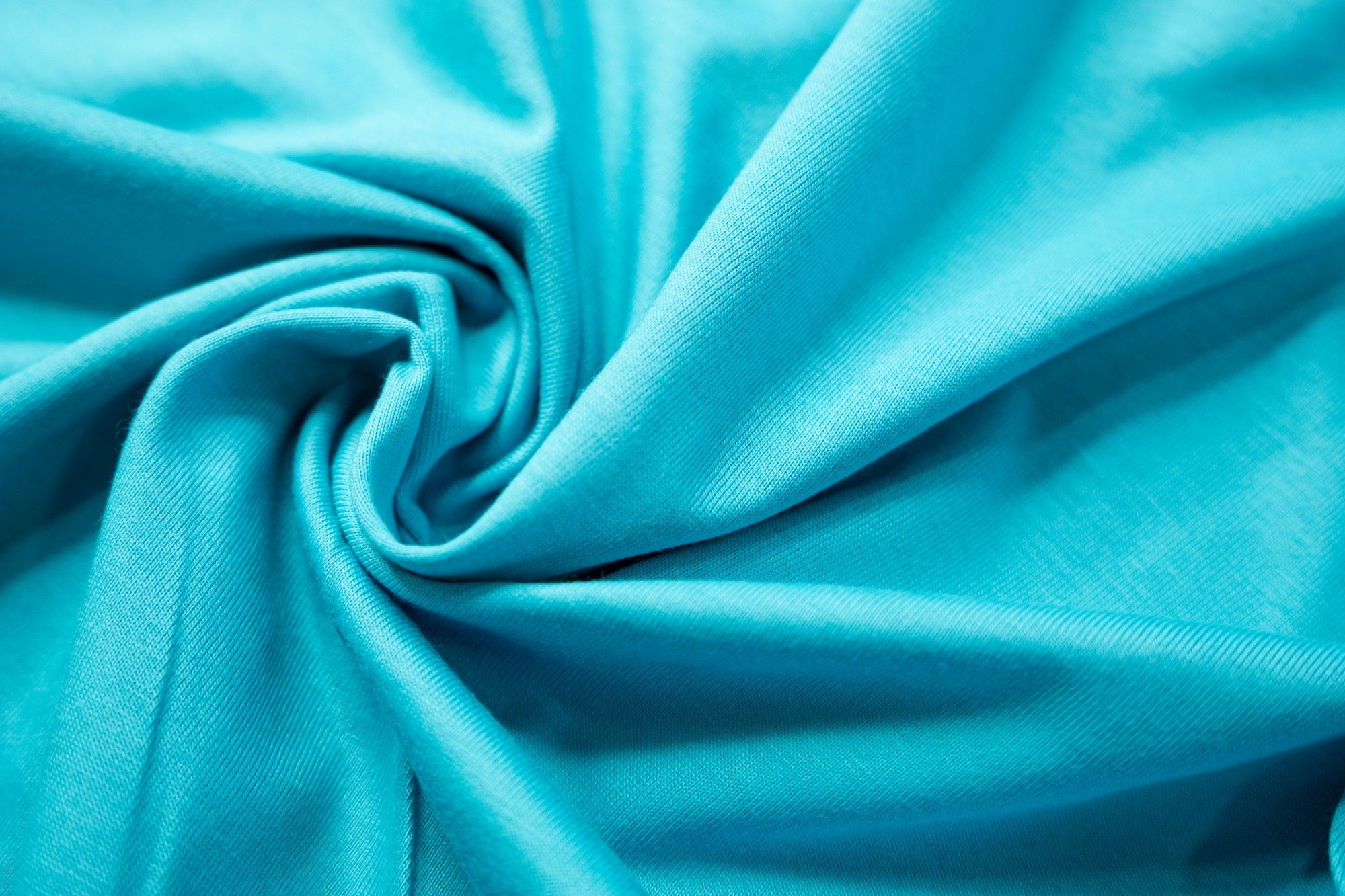 

Ткань UNOFABRIC 2470 трикотаж кулирка голубой яркий