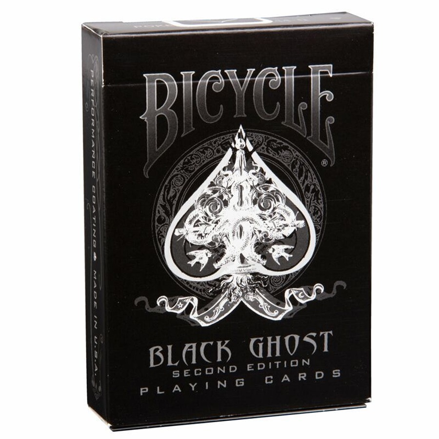 Игральные карты Bicycle Black Ghost пластиковые