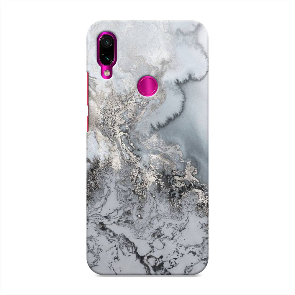 

Пластиковый чехол "Морозная лавина серая" на Xiaomi Redmi Note 7, 34720-2