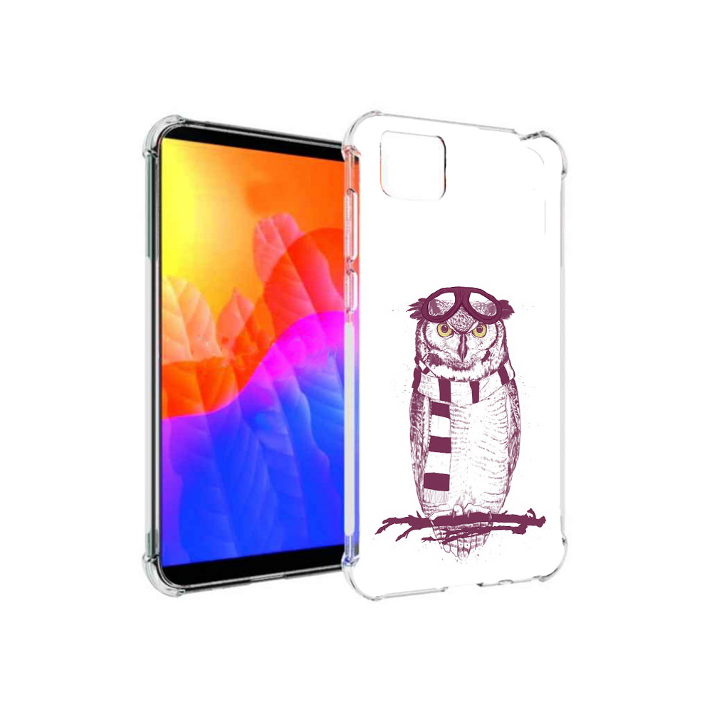 

Чехол MyPads сова-летчик для Honor 9S (DUA-LX9), Прозрачный, Tocco