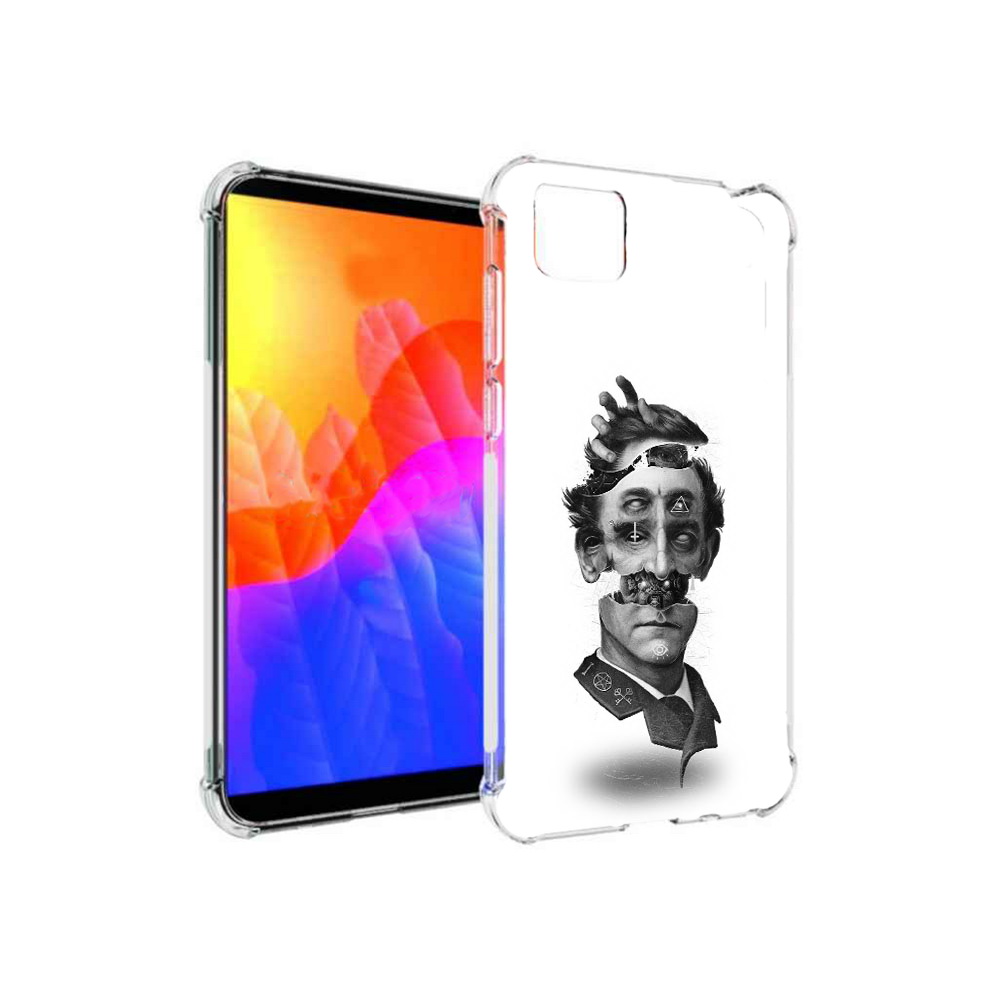 

Чехол MyPads страшное лицо абстракция для Honor 9S, Прозрачный, Tocco